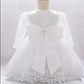 Vestido Bautizo O Fiesta Manga Larga De 3 Meses A 8 Años. - Miniatura 6