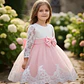 Vestido Bautizo O Fiesta Manga Larga De 3 Meses A 8 Años. - Miniatura 8