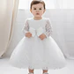 Vestido Bautizo Manga Larga Bebé Talla 3 Meses A 6 Meses - Miniatura 4