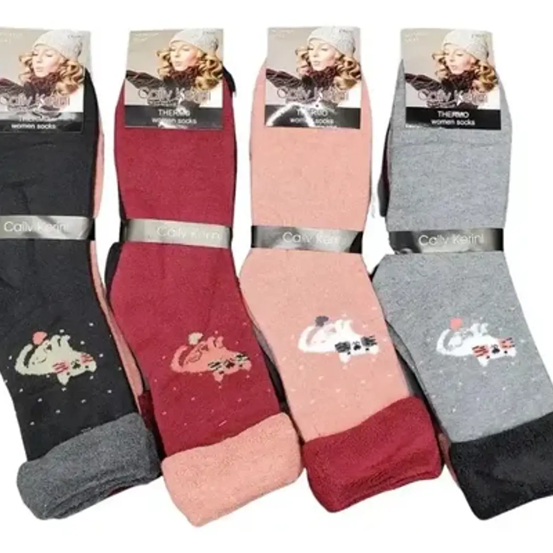 12 Pares Calcetines De Mujer Gruesos Especial Invierno 1