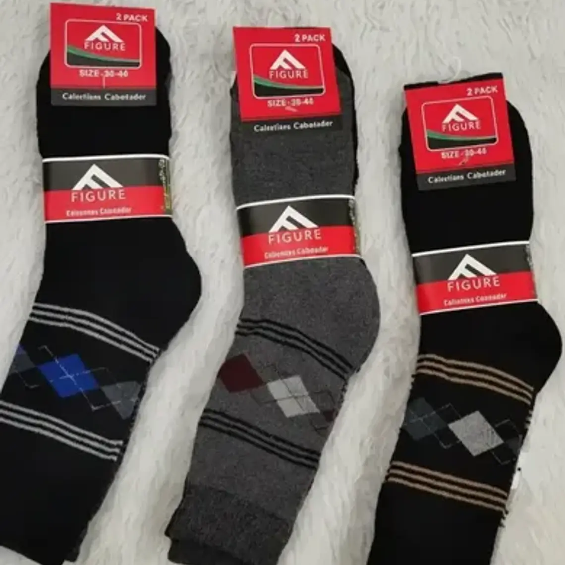 12 Pares Calcetines Gruesos De Hombre 1