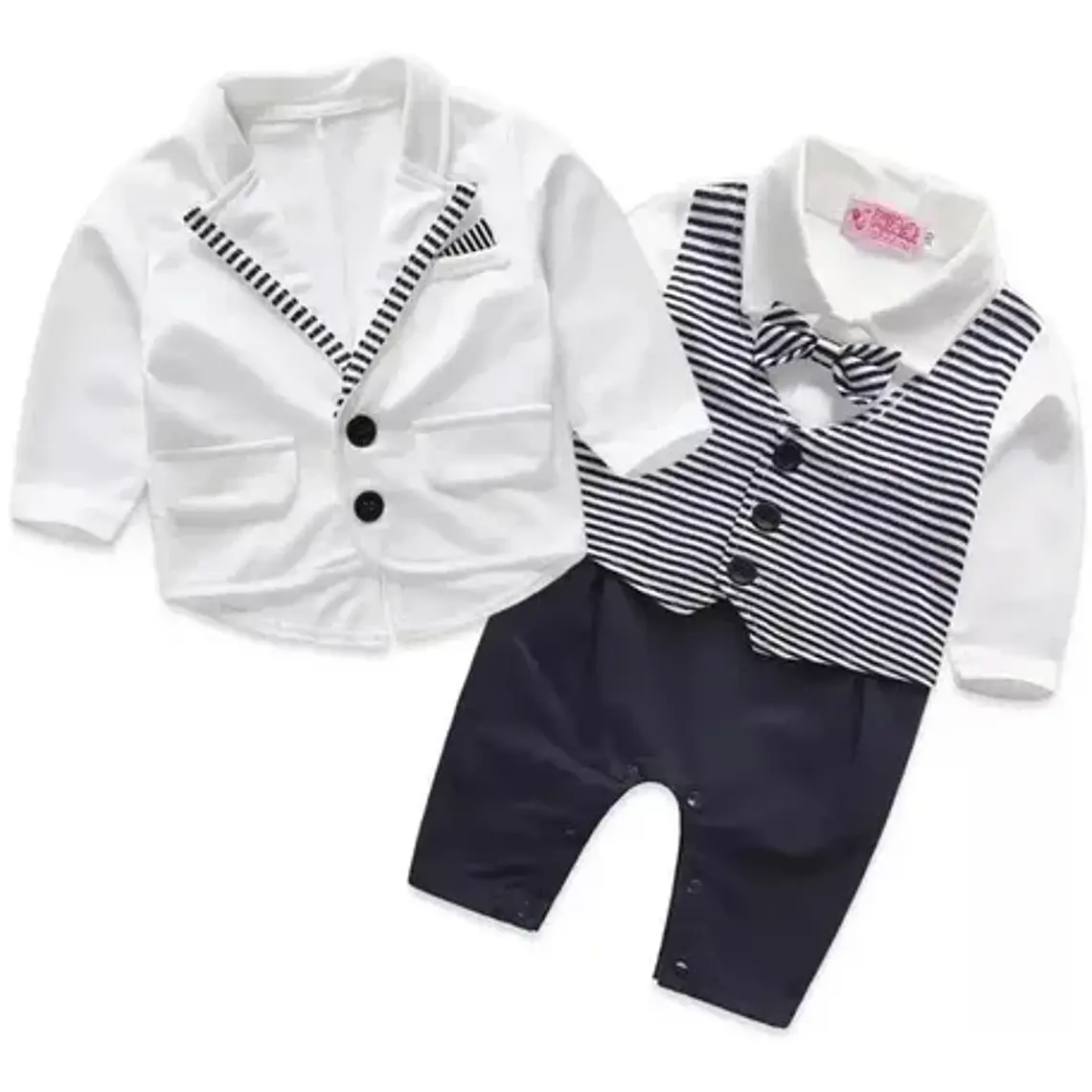 Traje Bautizo Bebe Niño 3 Meses A 24 Meses 1