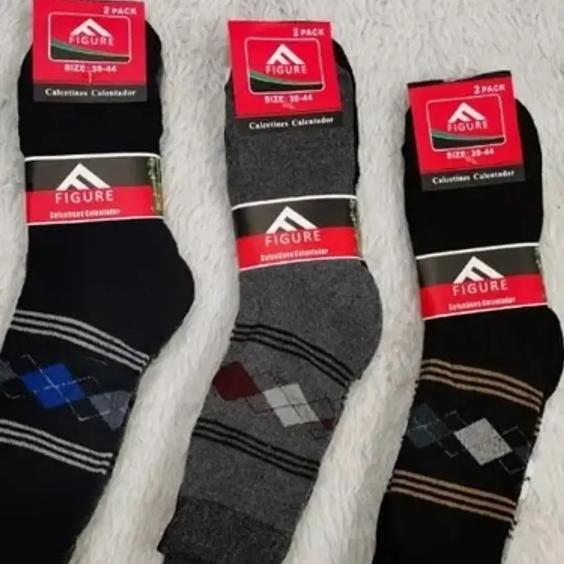 12 Pares Calcetines Gruesos De Hombre 1