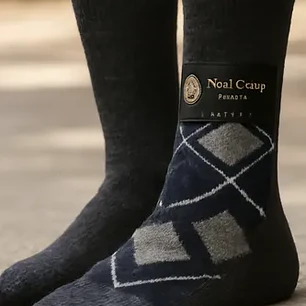 12 Pares Calceta Lana Angora De Oveja De Hombre