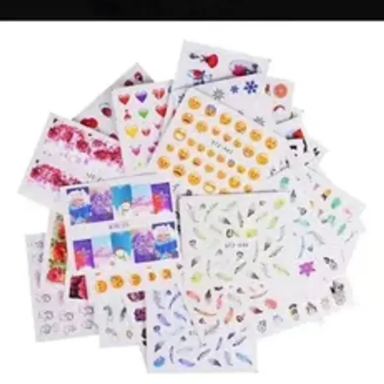 15 Láminas De Stickers De Uñas Al Agua 3