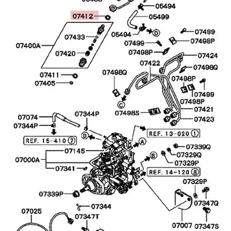 Golilla Inyector Para Nissan Terrano Td27 3