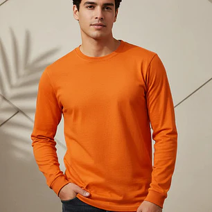6 Camisetas Algodon Color Naranjo
