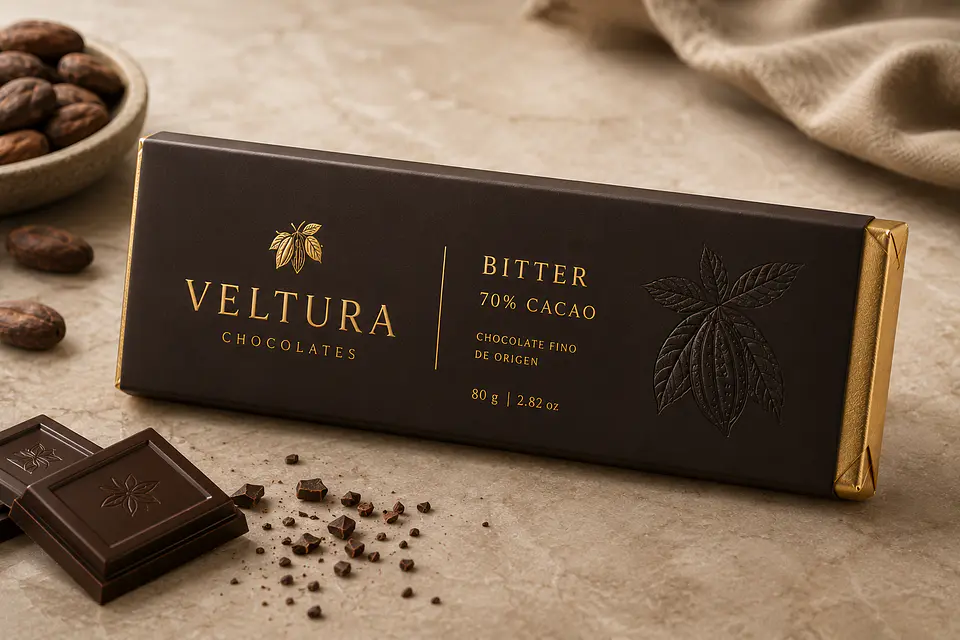 Barra chocolate 70% cacao 1