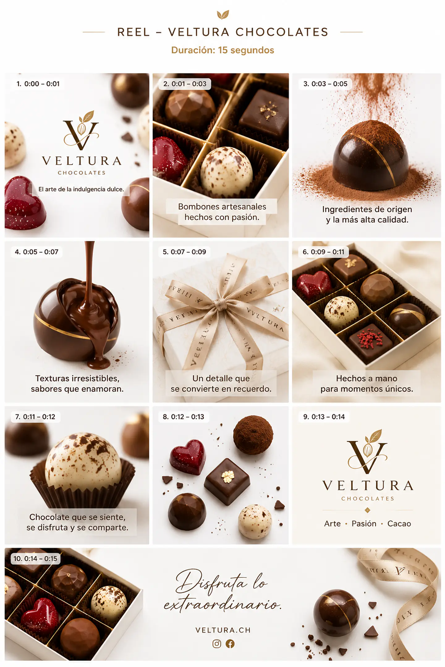 Desde intensos chocolates de origen hasta delicadas creaciones con frutas, vainilla y avellanas, cada bocado está pensado para despertar los sentidos y transformar cualquier momento en una experiencia inolvidable.