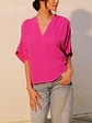 Blusa Americana para Mujer Color Fucsia - Miniatura 1