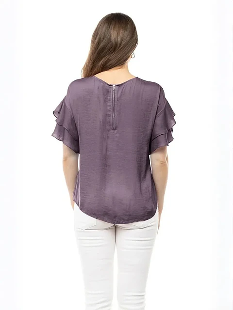 Blusa Americana de Seda para Mujer