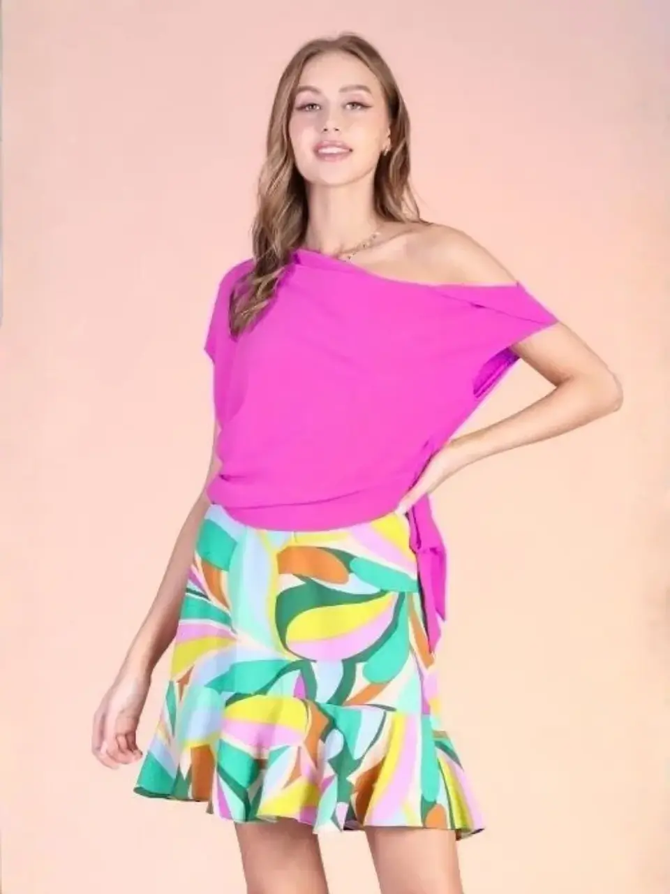 Blusa Americana Fucsia para Mujer 3