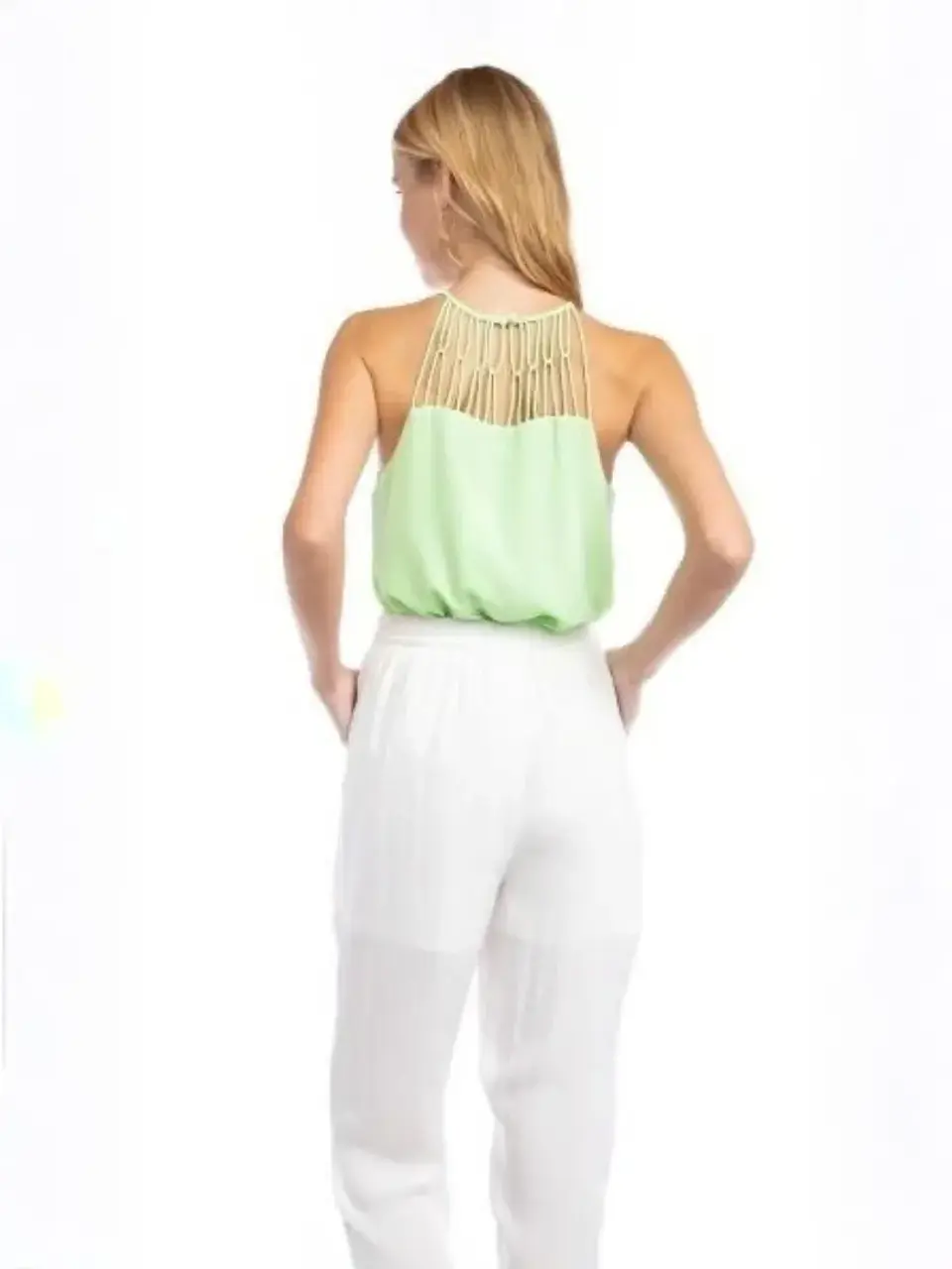 Blusa Americana para Mujer Amarilla, Blanca y Verde Manzana 2