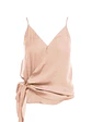 Blusa Americana de Seda Champaña y Negra para Mujer - Miniatura 2