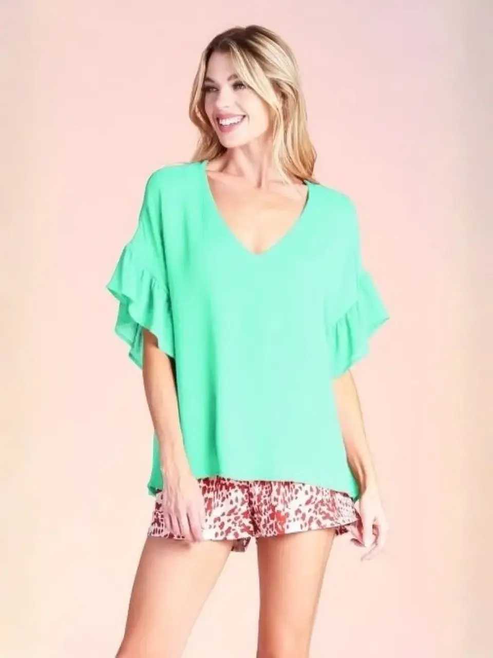 Blusa Americana Verde Esmeralda para Mujer 1