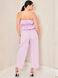 Blusa Americana Strapless Tipo Globo Lila Pastel - Miniatura 3