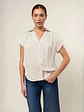 Blusa Americana de Seda Nude y Fucsia para Mujer - Miniatura 3