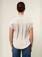 Blusa Americana de Seda Nude y Fucsia para Mujer - Miniatura 4
