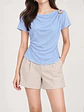 Blusa Americana con Hebilla y Caída para Mujer - Miniatura 1