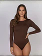 Body Manga Larga en Lycra para Mujer - Miniatura 1