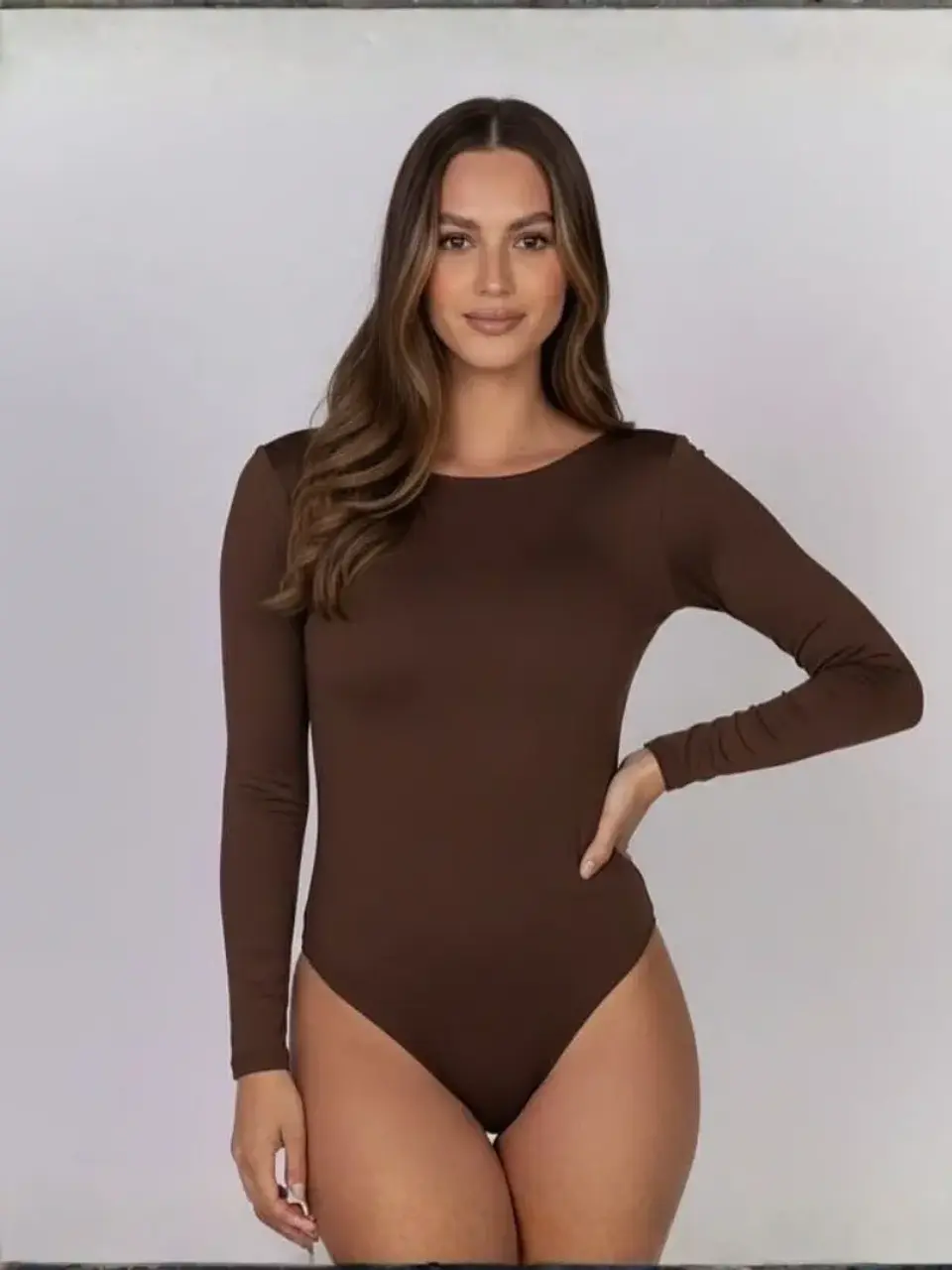Body Manga Larga en Lycra para Mujer 1