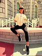 Camiseta Colombia de Rayas Amarillo Mantequilla y Blanco - Miniatura 1