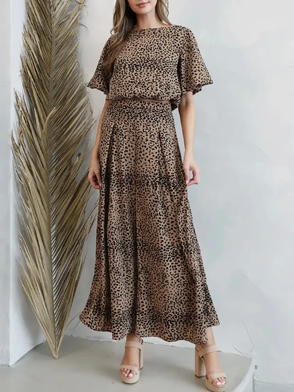 Crop Top Americano Animal Print en Poliéster 1