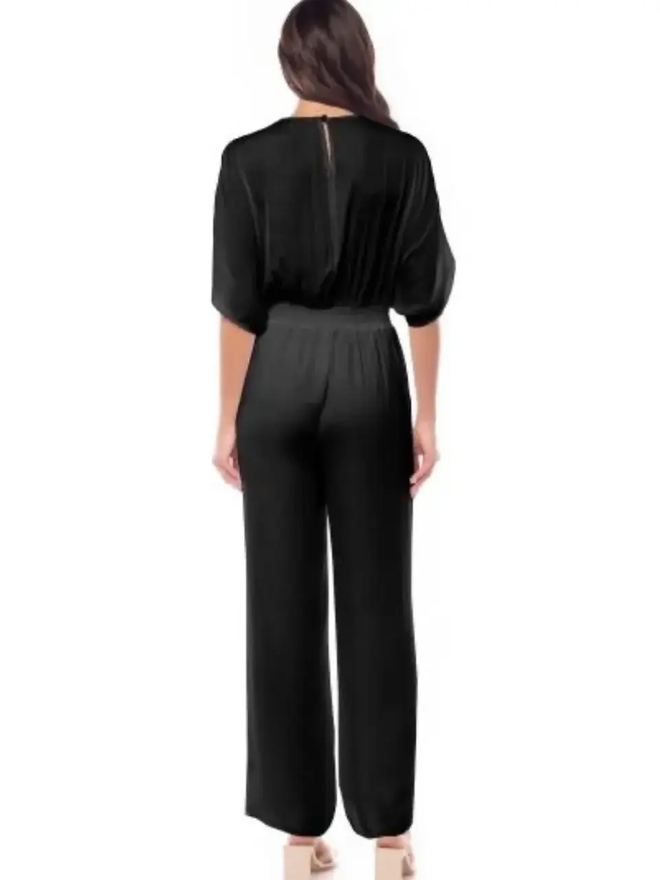 Jumper Americano de Seda Gris Plata para Mujer 4