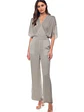 Jumper Americano de Seda Gris Plata para Mujer - Miniatura 2