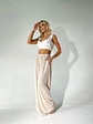 Pantalón Palazzo de Licra Nude para Mujer - Miniatura 1