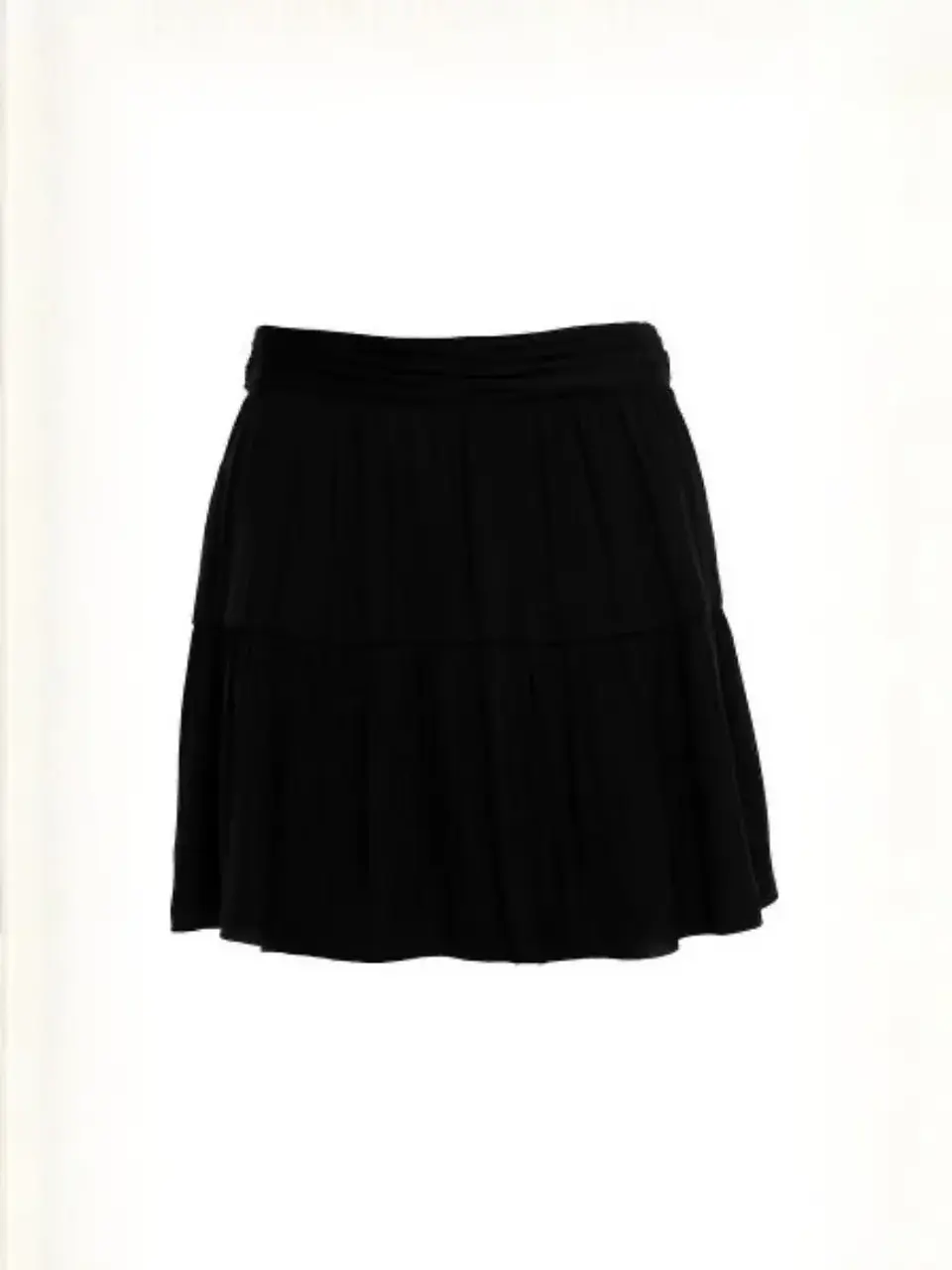 Falda Corta Americana Blanca y Negra para Mujer 2