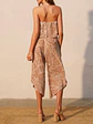 Jumper Strapless Americano Estampado Café y Blanco - Miniatura 2