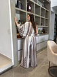 Jumper Americano Beige y Blanco para Mujer - Miniatura 2