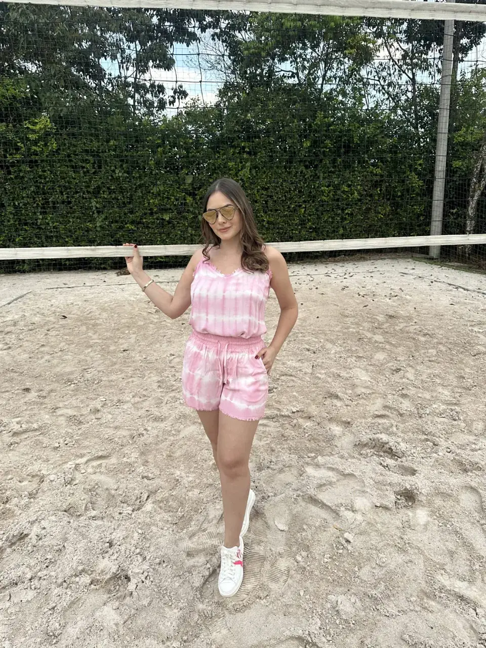 Set Tie Dye de Short y Blusa American Collection 1