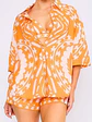 Set Americano de 3 Piezas Naranja y Blanco para Mujer - Miniatura 1