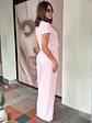 Set de Pantalón y Blusa Azul Bebé y Rosado para Mujer - Miniatura 2
