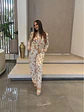 Set Americano de Pantalón y Camisa Floral para Mujer - Miniatura 1