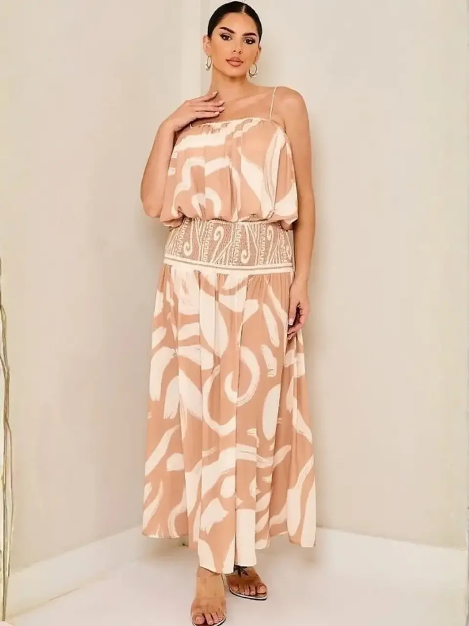 Set Americano de Falda y Crop Top Globo Estampado 2