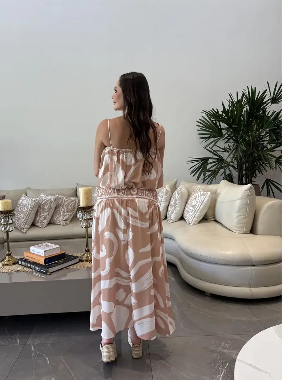Set Americano de Falda y Crop Top Globo Estampado 3