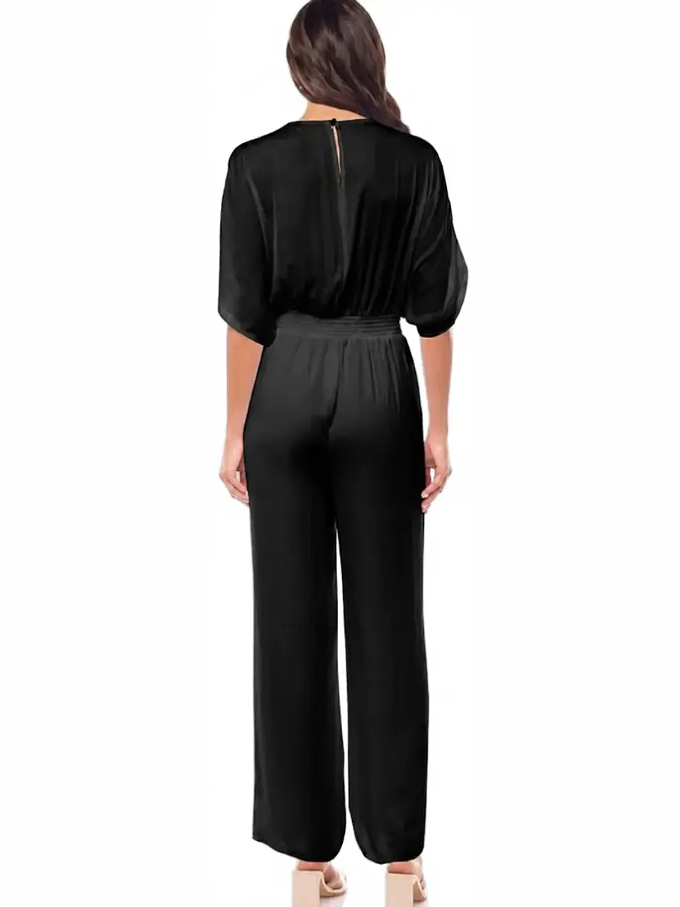 Jumper Americano de Seda Gris Plata para Mujer 2