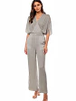 Jumper Americano de Seda Gris Plata para Mujer - Miniatura 4
