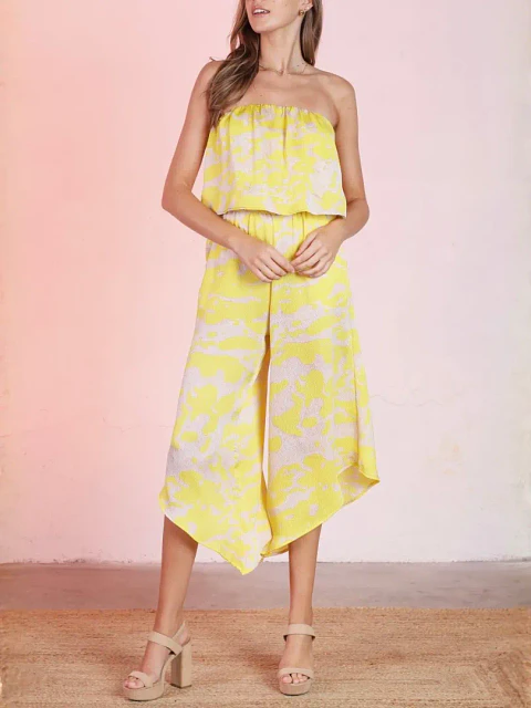 Jumper Strapless Estampado Colección Americana