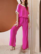 Jumper de Seda Fucsia Magenta para Mujer - Miniatura 1