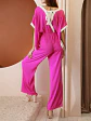 Jumper de Seda Fucsia Magenta para Mujer - Miniatura 2