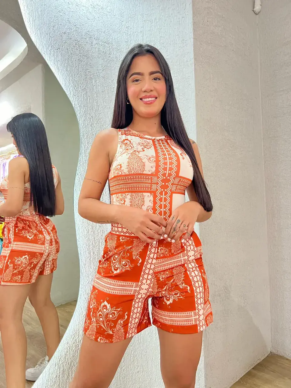 Set Estampado de Short y Body para Mujer 1
