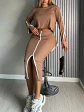 Set de Falda y Crop Top Manga Larga en Rib para Mujer - Miniatura 2