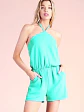 Romper Americano Verde Esmeralda y Fucsia para Mujer - Miniatura 1