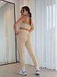 Set de Pantalón y Top en Licra Beige para Mujer - Miniatura 2