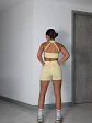 Set de Short y Top en Licra Amarillo Mantequilla - Miniatura 2