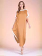 Túnica Americana de Seda Beige para Mujer - Miniatura 1